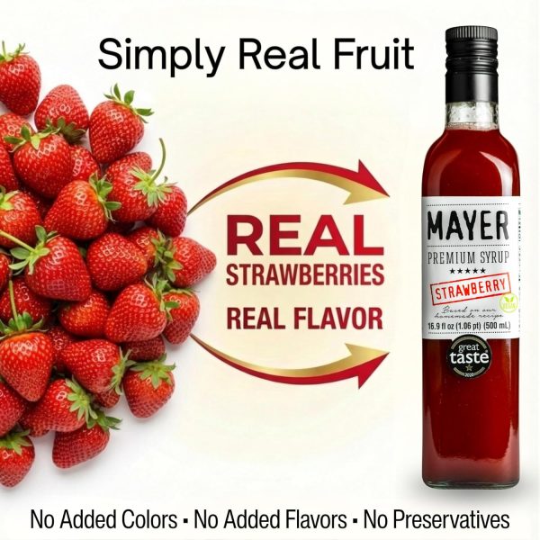 Mayer Szörp Hungarian Strawberry Syrup Natural Artisanal-2
