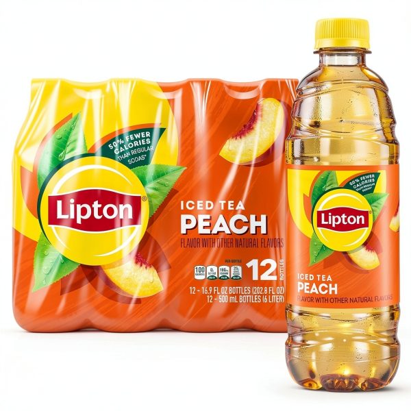 Lipton Iced Tea Peach Black Tea Pack of 12 Bottles-0
