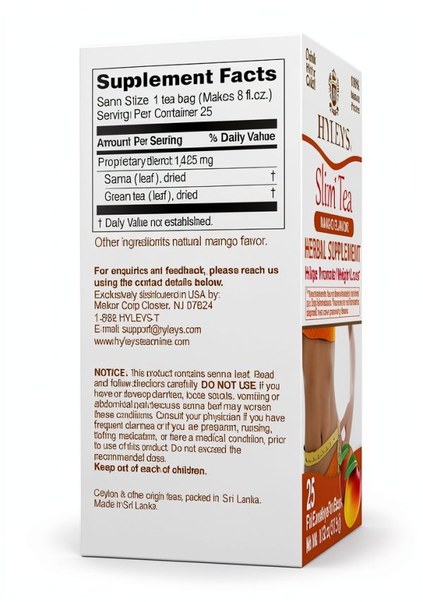 Hyleys Slim Tea Herbal Weight Loss Green Tea Senna Blend-1