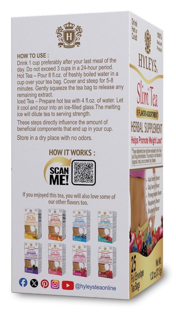 Hyleys Slim Tea Green Tea Senna Weight Loss Detox-2