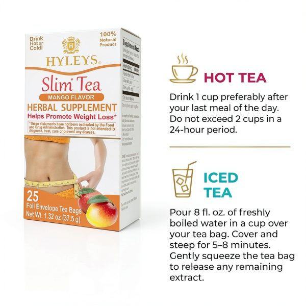 Hyleys Slim Tea Herbal Weight Loss Green Tea Senna Blend-4