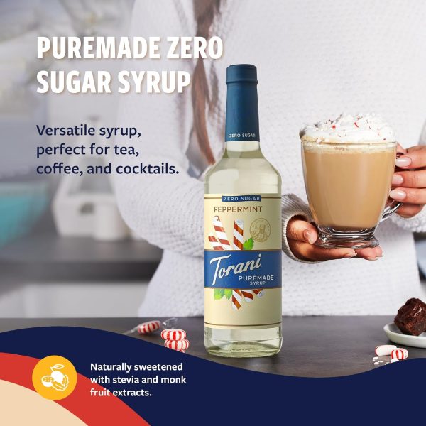 Torani Zero Sugar Syrup Sugar Free Flavors Coffee Additive-3