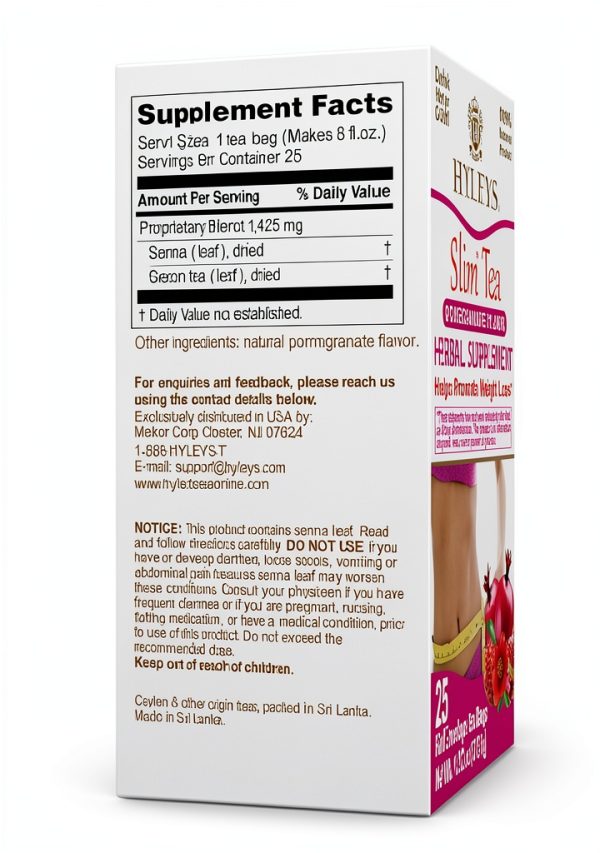 Hyleys Slim Tea Herbal Weight Loss Green Tea Senna Blend-1