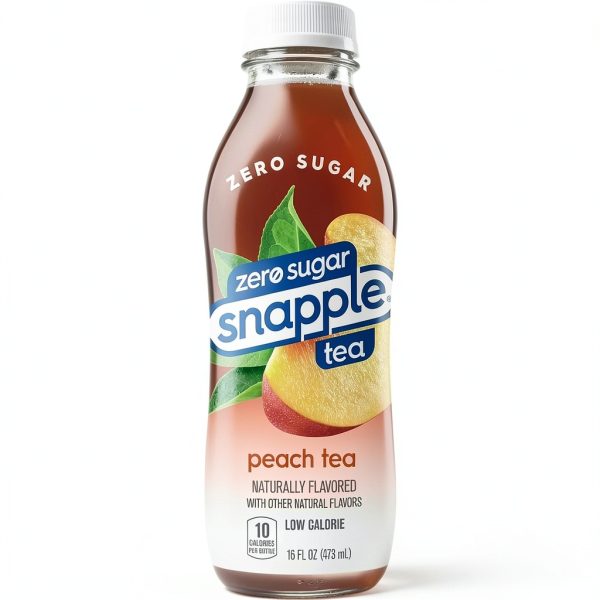 Snapple Zero Sugar Peach Tea Bottled Iced Tea 16 Fl Oz-4