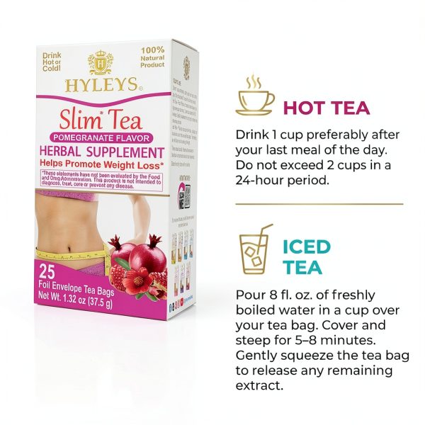 Hyleys Slim Tea Herbal Weight Loss Green Tea Senna Blend-5