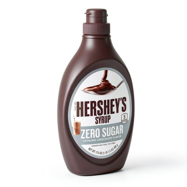 Hersheys Zero Sugar Chocolate Syrup 17.5 Ounce Bottle-2
