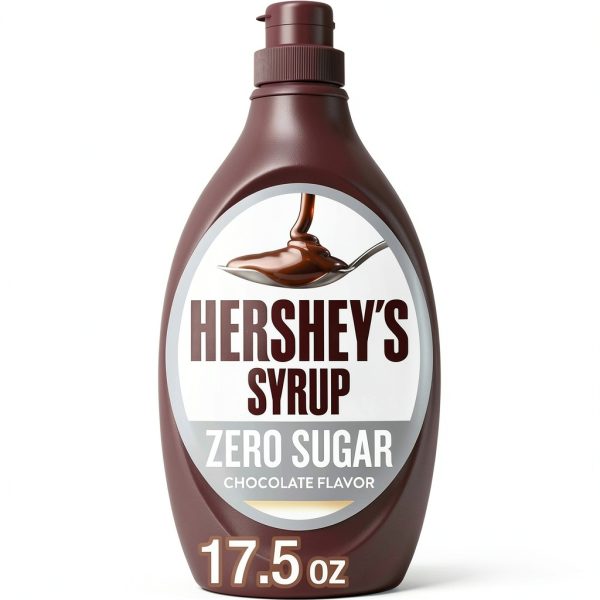 Hersheys Zero Sugar Chocolate Syrup 17.5 Ounce Bottle-0