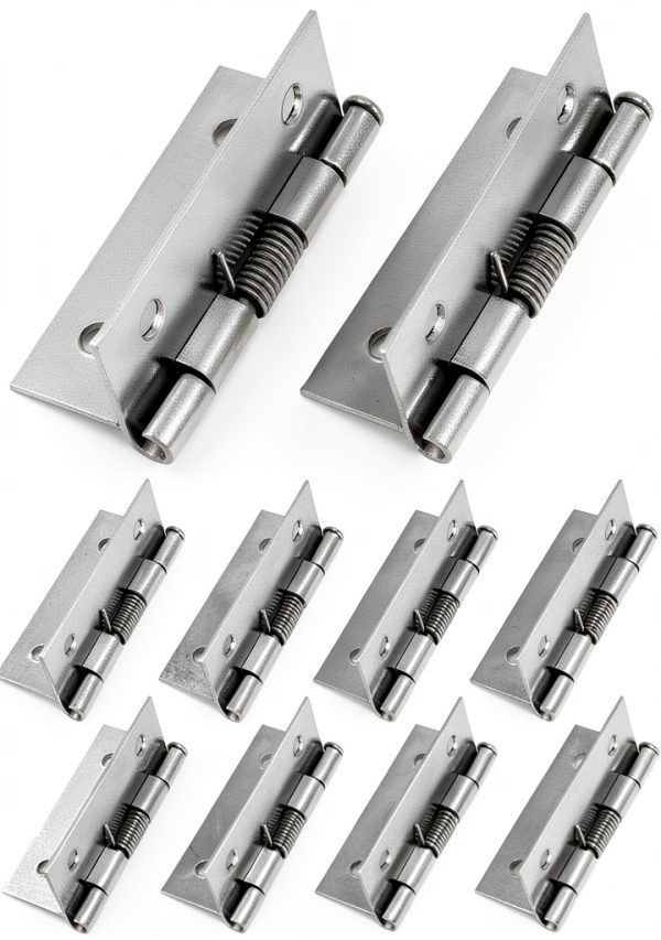 Stainless Steel Spring Hinge QWORK 304 2" Self Opening Pack of 10-0