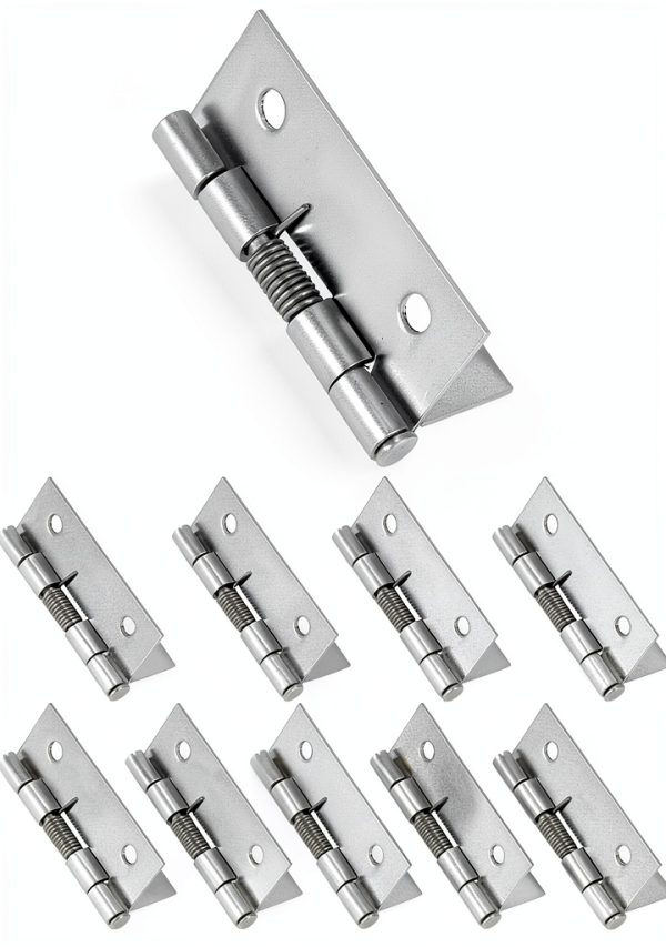 Stainless Steel Spring Hinge QWORK 304 2" Self Opening Pack of 10-6