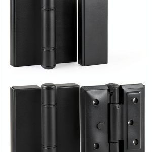 4Pcs Stainless Steel Self Closing Door Hinges,Restroom Partition Door Hinge,2.75" Black Matte Hinge,Partition Door Hardware,for Hotel,Shopping Mall,Bathroom,Toilet,Cabinets-0
