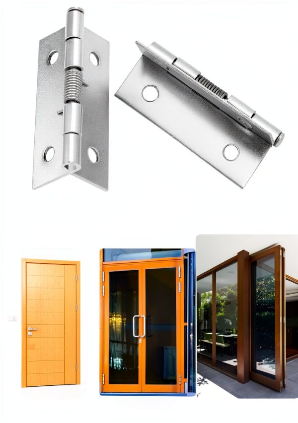 Stainless Steel Spring Hinge QWORK 304 2" Self Opening Pack of 10-7