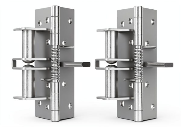 Door Closing 90 Degree Hinge Buffer Spring Ywmsfl Silver 2 Pcs-4