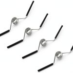 Self Opening Door Hinge Spring Numano 4PCS Steel for 1/2" & 5/8" Doors-0