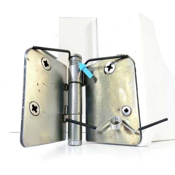 Self Opening Door Hinge Spring Numano 4PCS Steel for 1/2" & 5/8" Doors-4